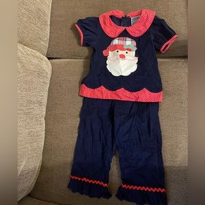 Little girls Christmas 2 piece set